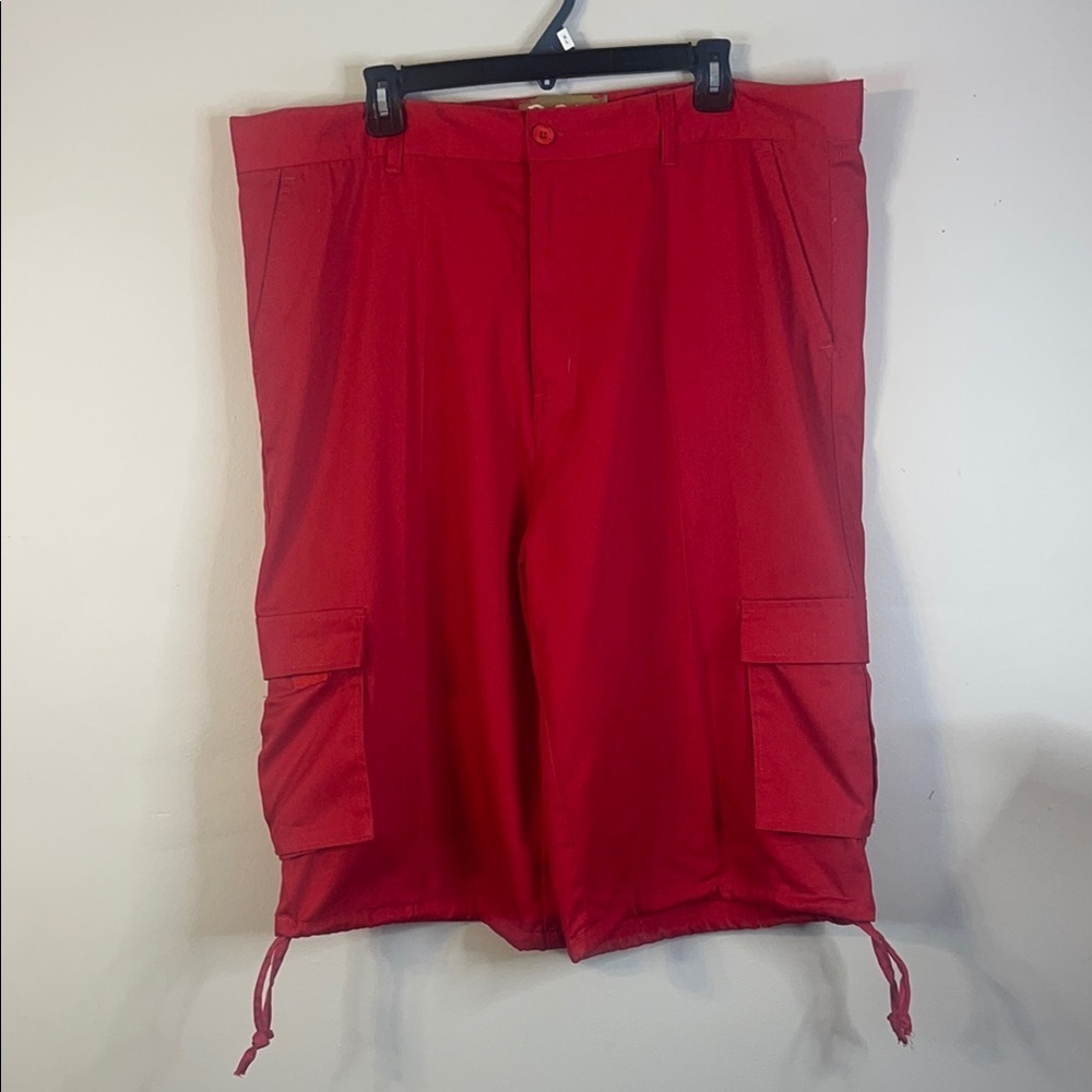 ROK Mens Red Cargo Shorts 40 Waist #22